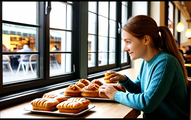 Cozy Cafe Scene**

"A professional photograph of a bright and inviting cafe in Berlin, Germany. A fully clothed woman in a stylish, modest sweater and jeans sits at a table, sipping a Kaffee. Sunlight streams through the large windows, illuminating the warm interior. Patrons are blurred in the background, creating a sense of bustling activity. Fresh pastries are displayed on the counter. Safe for work, appropriate content, family-friendly, perfect anatomy, natural proportions, well-formed hands, proper finger count, professional setting."

**