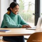 Home 13 로우코스트 비즈니스 모델의 확장 가능성 평가 - **Niche Market & Engaged Community:** A diverse female entrepreneur in her early 30s, with a warm an...