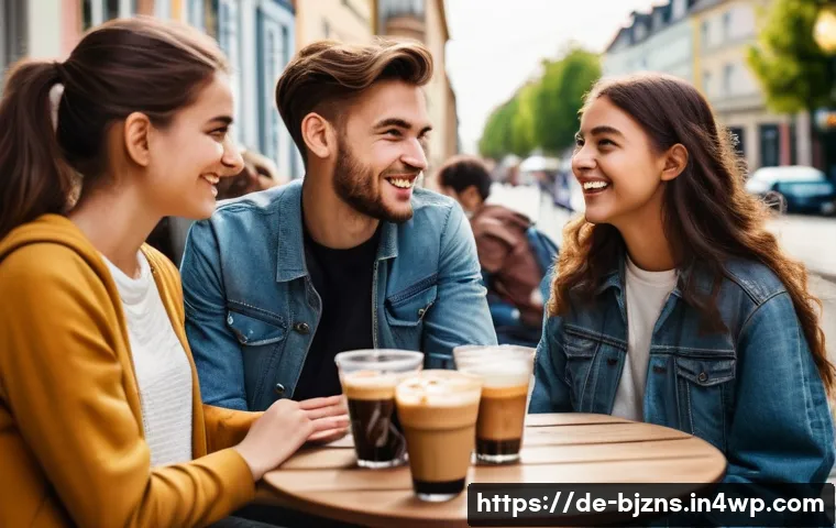 로우코스트 비즈니스 모델을 위한 고객 세분화 전략 - **Scene 1 (Students):** A group of cheerful, stylish students (early 20s) in casual, trendy clothing...